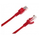Patchcord kabel UTP kat. 5e wtyk - wtyk 2m czerwony INTEX